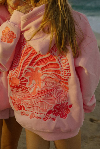 Oversized hoodie met artistieke rugprint