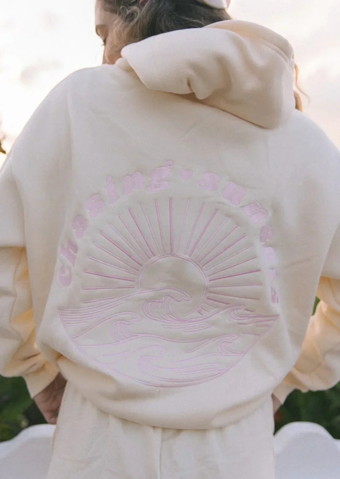 Oversized hoodie met artistieke rugprint