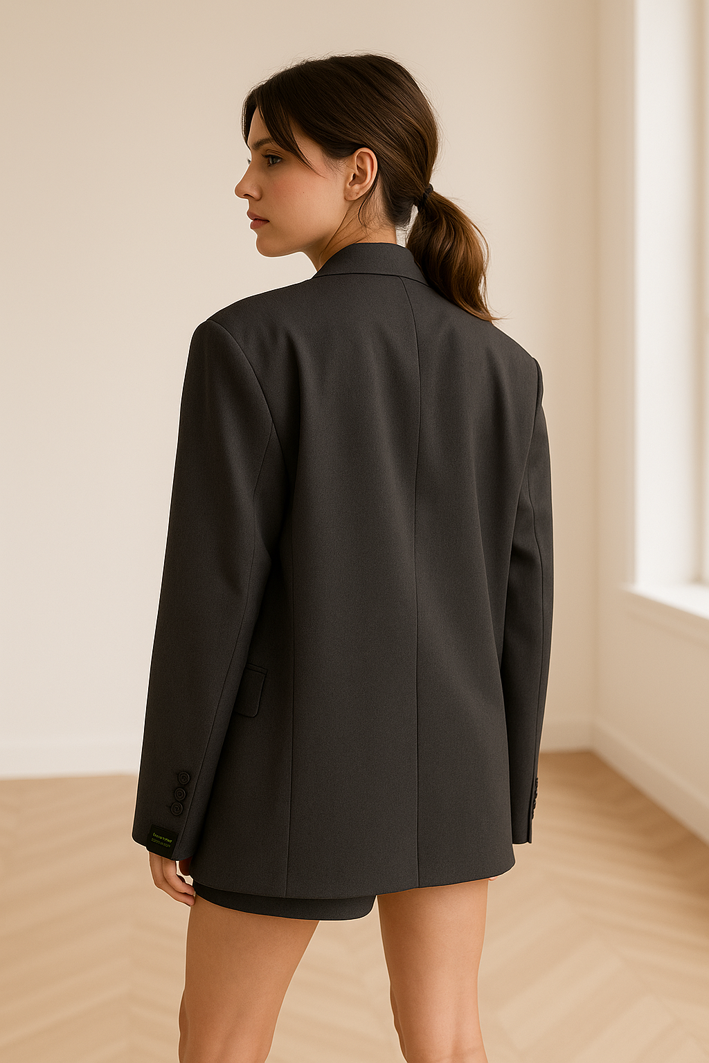 Oversized klassieke damesblazer