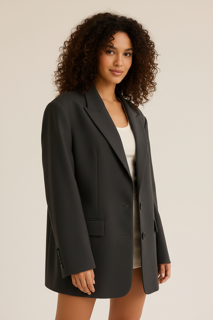 Oversized klassieke damesblazer