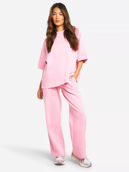 Oversized set met wijde broek