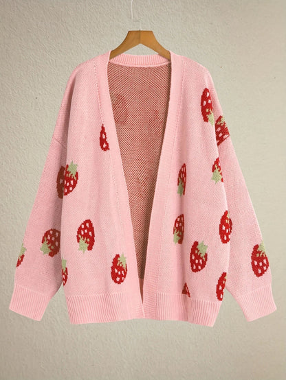 Oversized strawberry cardigan – Rosalie