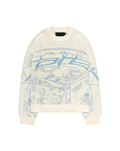 Oversized streetwear dames trui met grafische print - Yara