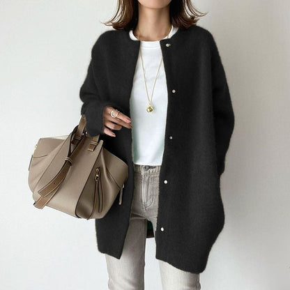 Oversized zacht gebreid damesvest – Eefje