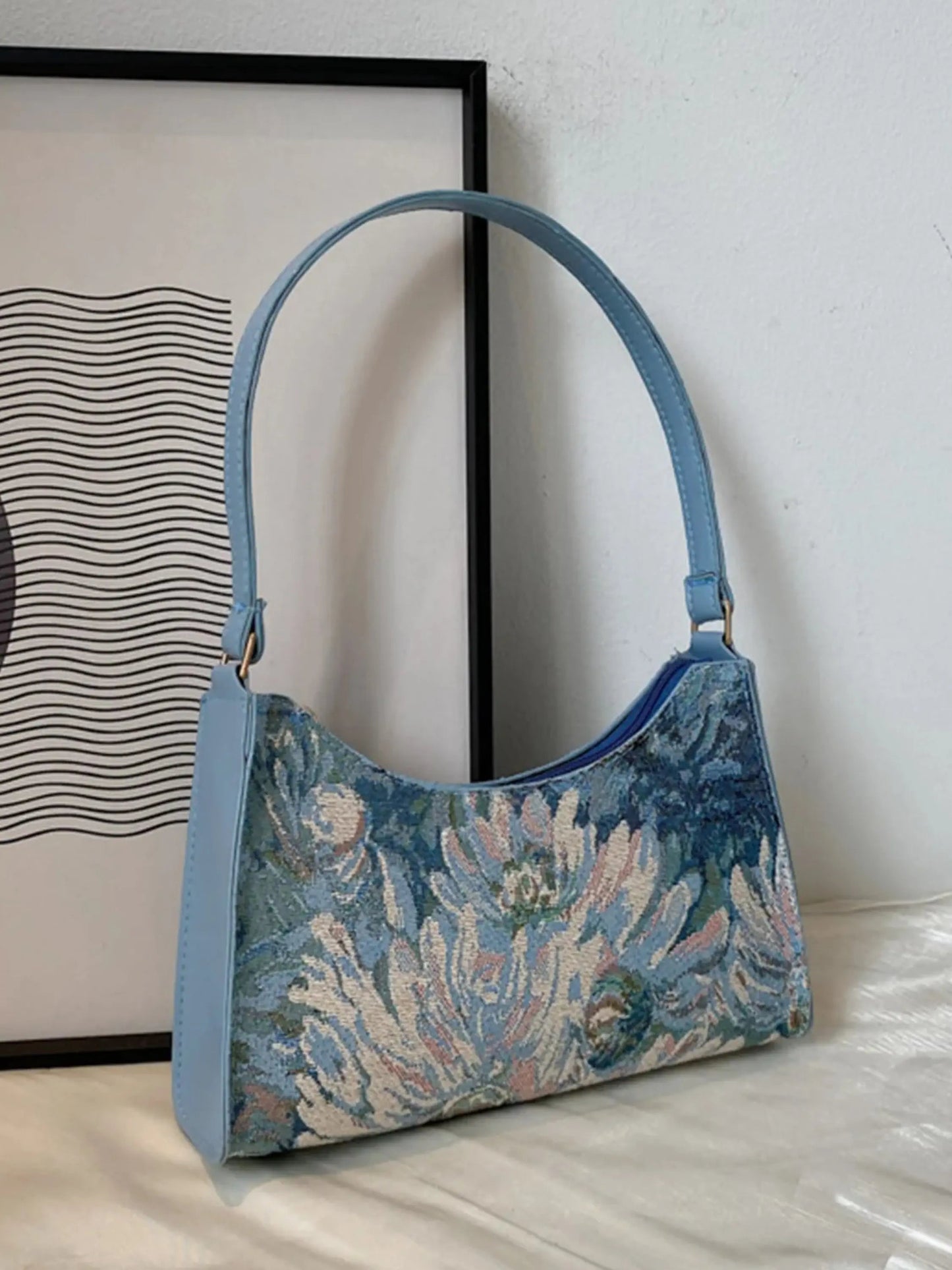 Philine | Vintage Bloemen Tapisserie Schoudertas
