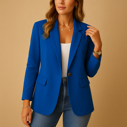 Pravina | Getailleerde Dames Blazer met Comfortabele Pasvorm Silhouet