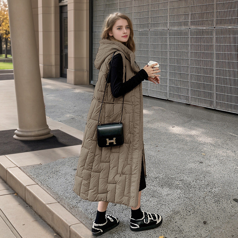 Pravina | Modieus Dames Katoenen Vest met Capuchon voor Herfst en Winter