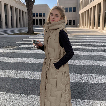 Pravina | Modieus Dames Katoenen Vest met Capuchon voor Herfst en Winter