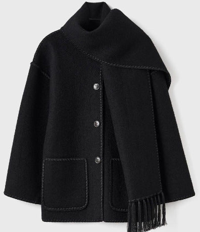 Rase Statement Trim Hooded Jacket