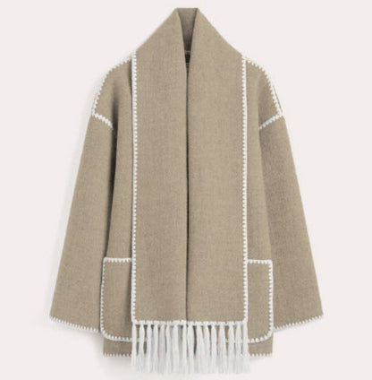 Rase Statement Trim Hooded Jacket