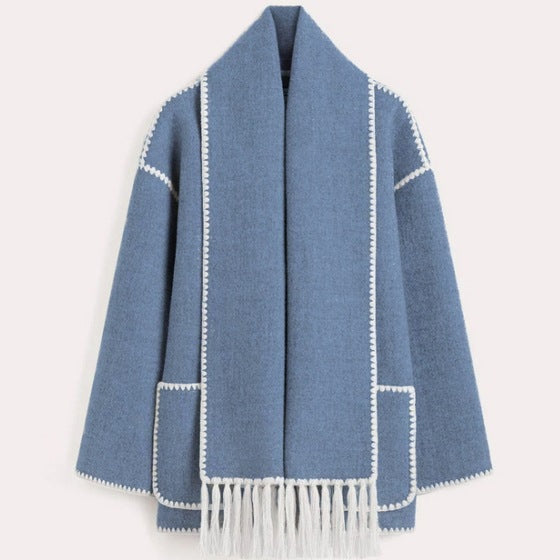 Rase Statement Trim Hooded Jacket