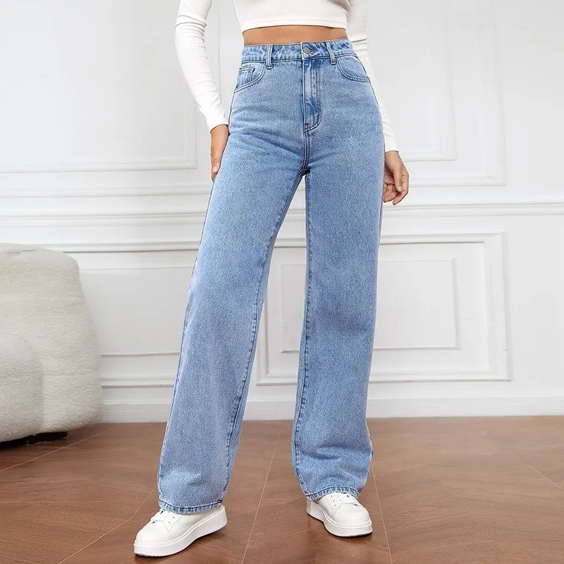 Rechte high-waist dames jeans – Apollo