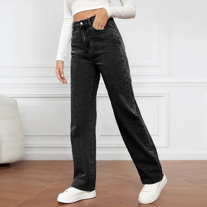 Rechte high-waist dames jeans – Apollo