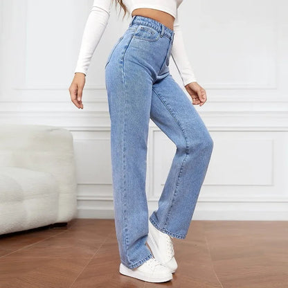 Rechte high-waist dames jeans – Apollo