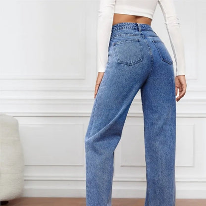 Rechte high-waist dames jeans – Apollo