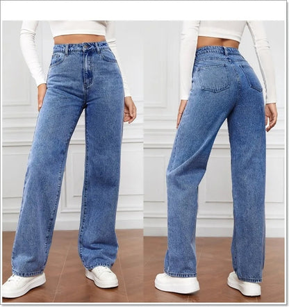 Rechte high-waist dames jeans – Apollo