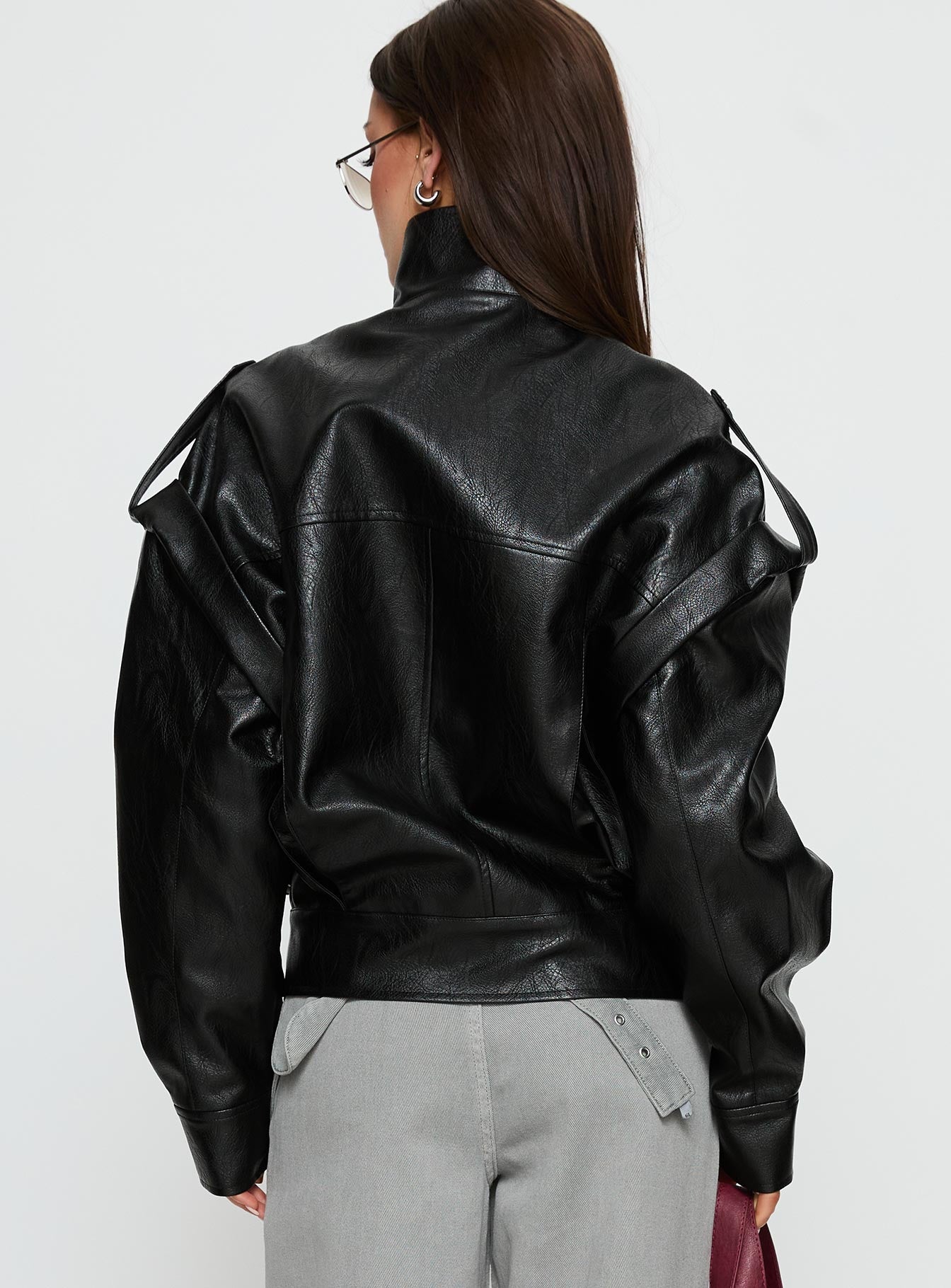 Renata Corsini Luxe Leatherlook Cropped Jacket
