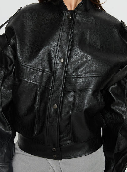 Renata Corsini Luxe Leatherlook Cropped Jacket