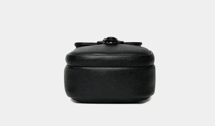 Retro Leren Dameshandtas met Schouderband en Compartmenten