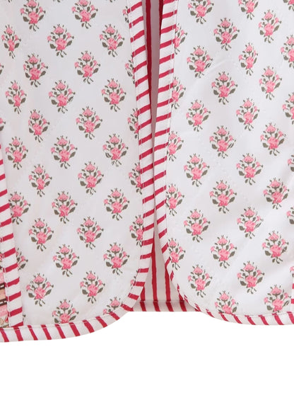 Reversible Bohemian Franse Jas met Twee Unieke Patronen