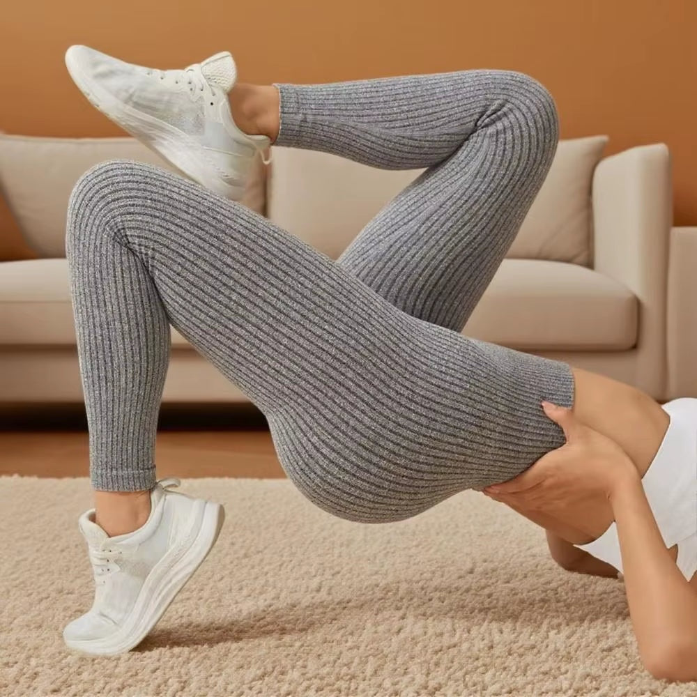 Ribbed high-waist legging dames – Rise