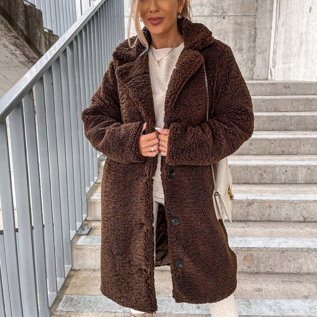 Rachel Teddy Long Coat