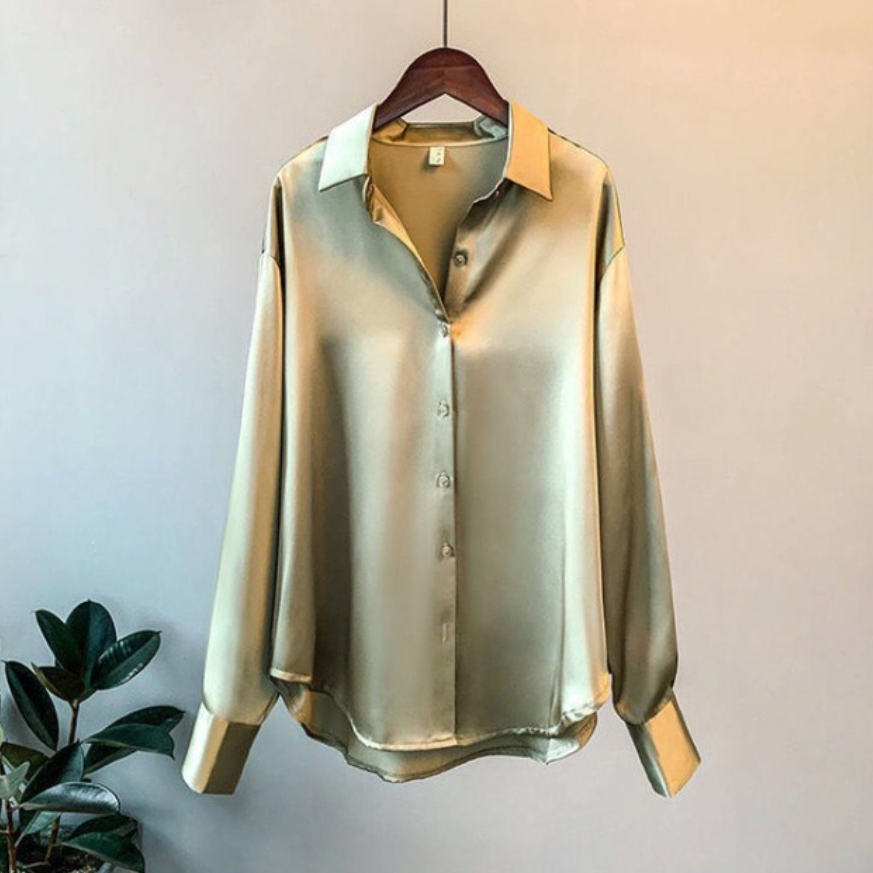 Satijnen dames blouse - Vivienne