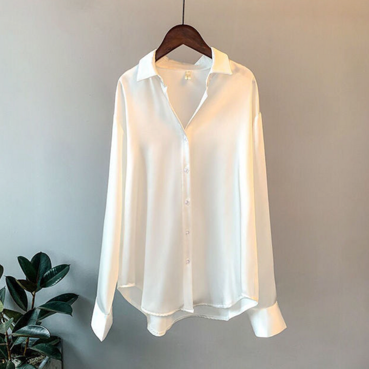 Satijnen dames blouse - Vivienne