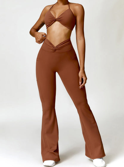 Serafina | Hoge Taille Flared Leggings met Figuurvormend Snit