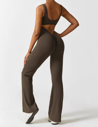 Sienna | Rugloze Flare-Jumpsuit