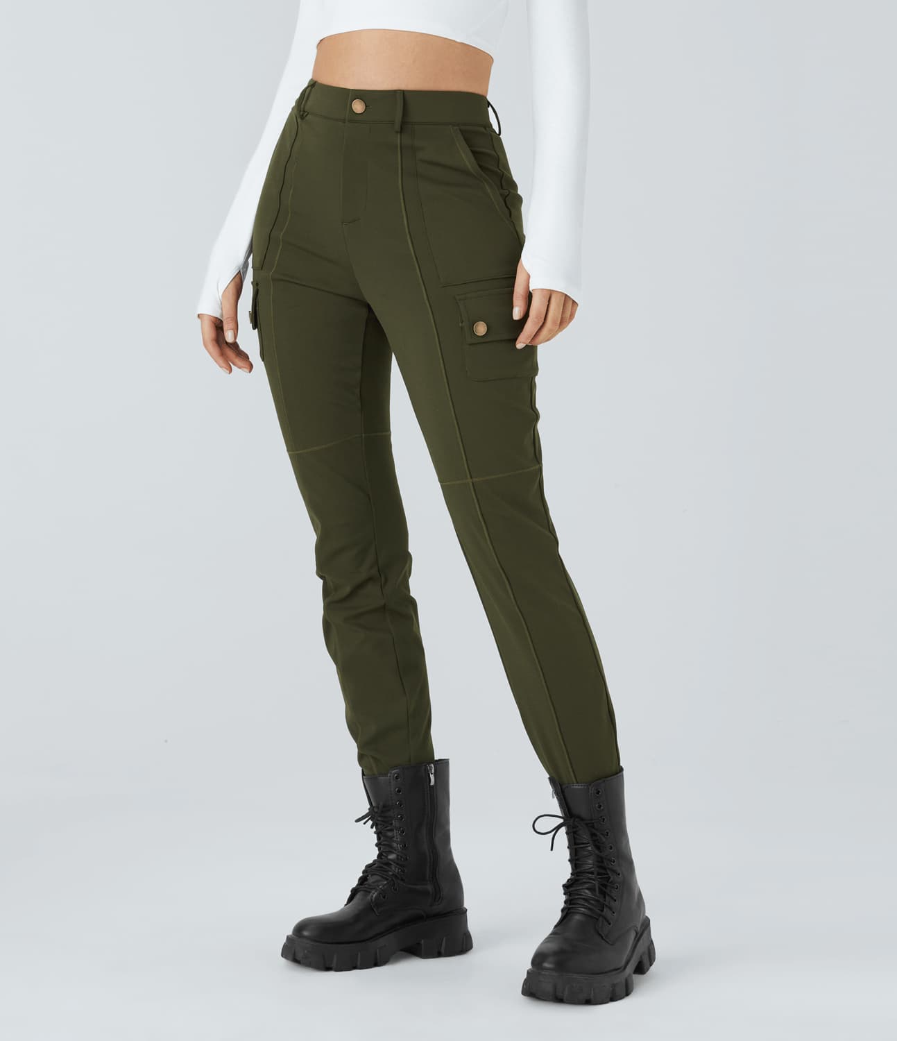 Skinny Cargobroek met Zakken