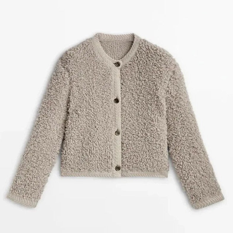 Sofia | Zacht Teddy Cardigan Vest