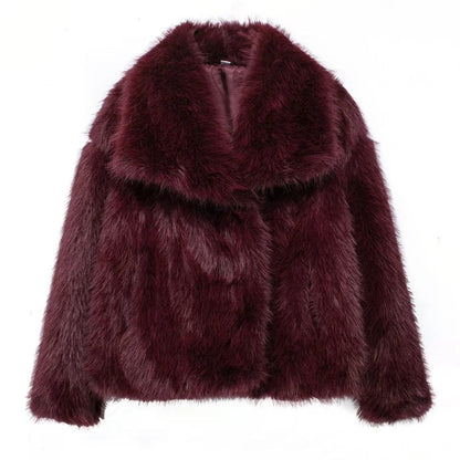 Sophie Damesjas van Imitatiebont – Warme Luxe Winterjas met Elegante Pasvorm
