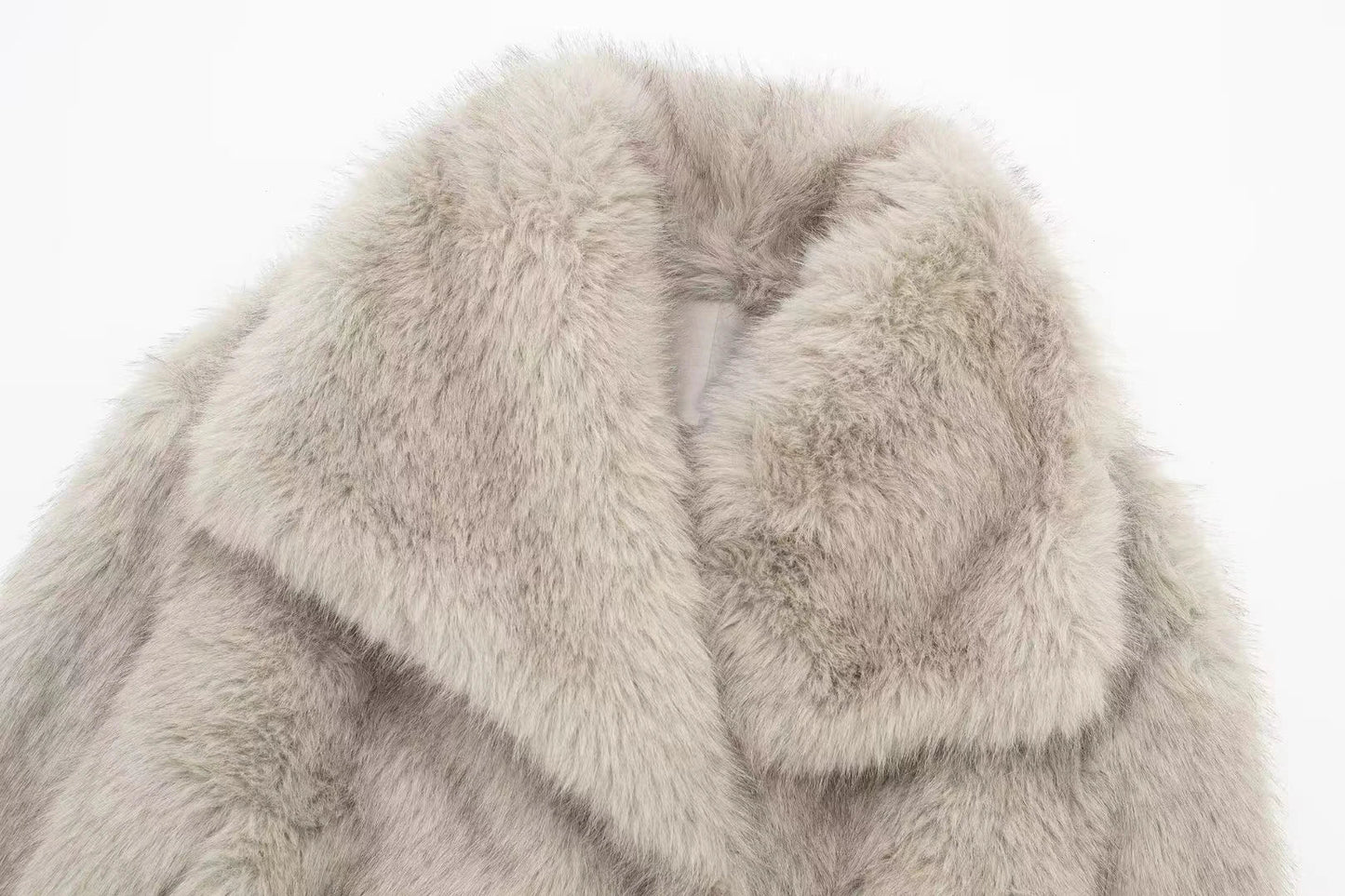 Sophie Damesjas van Imitatiebont – Warme Luxe Winterjas met Elegante Pasvorm