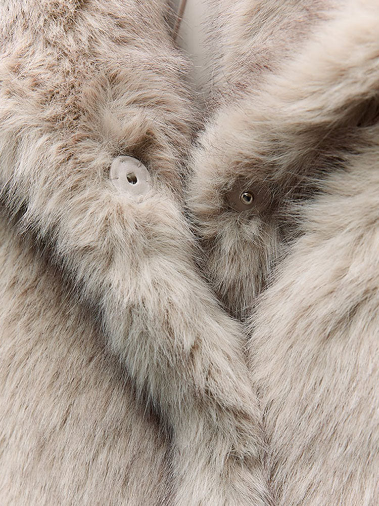 Sophie Damesjas van Imitatiebont – Warme Luxe Winterjas met Elegante Pasvorm