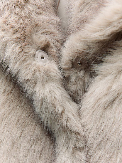 Sophie Damesjas van Imitatiebont – Warme Luxe Winterjas met Elegante Pasvorm