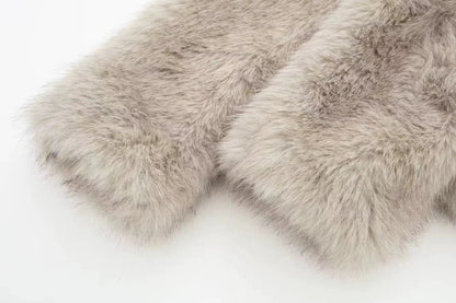 Sophie Damesjas van Imitatiebont – Warme Luxe Winterjas met Elegante Pasvorm