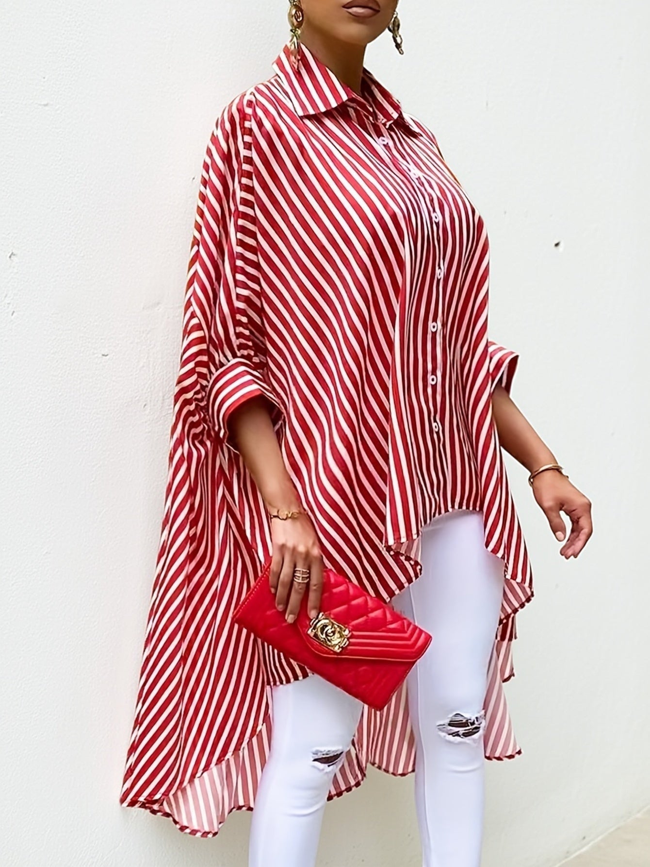 Statement stripe tuniek – Elowen