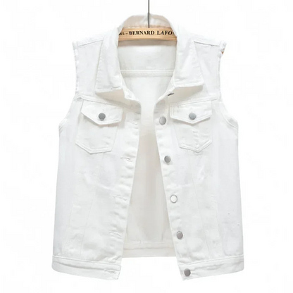 Stijlvol dames denim gilet – Amélie