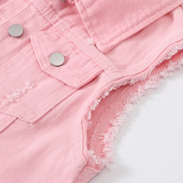Stijlvol dames denim gilet – Amélie
