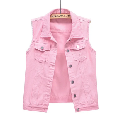 Stijlvol dames denim gilet – Amélie