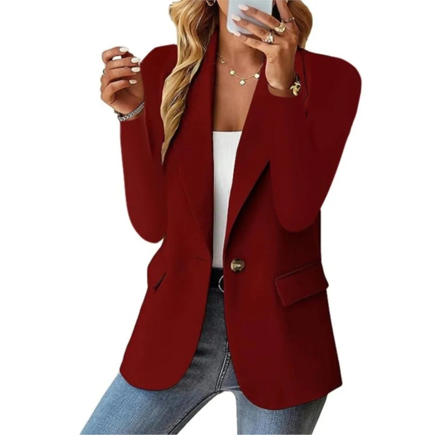 Stijlvolle dames blazer met elegante pasvorm – Camille