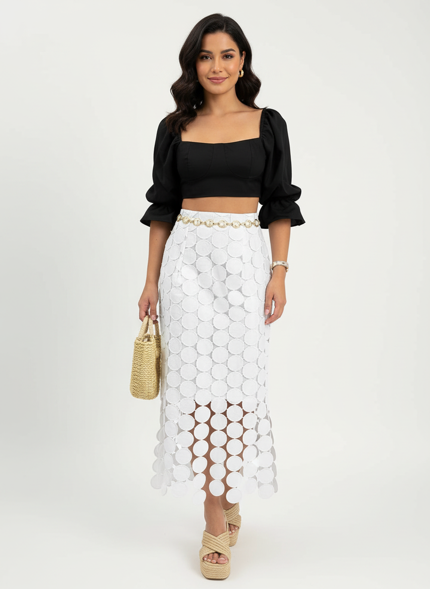 Stijlvolle dames midi rok – Solara