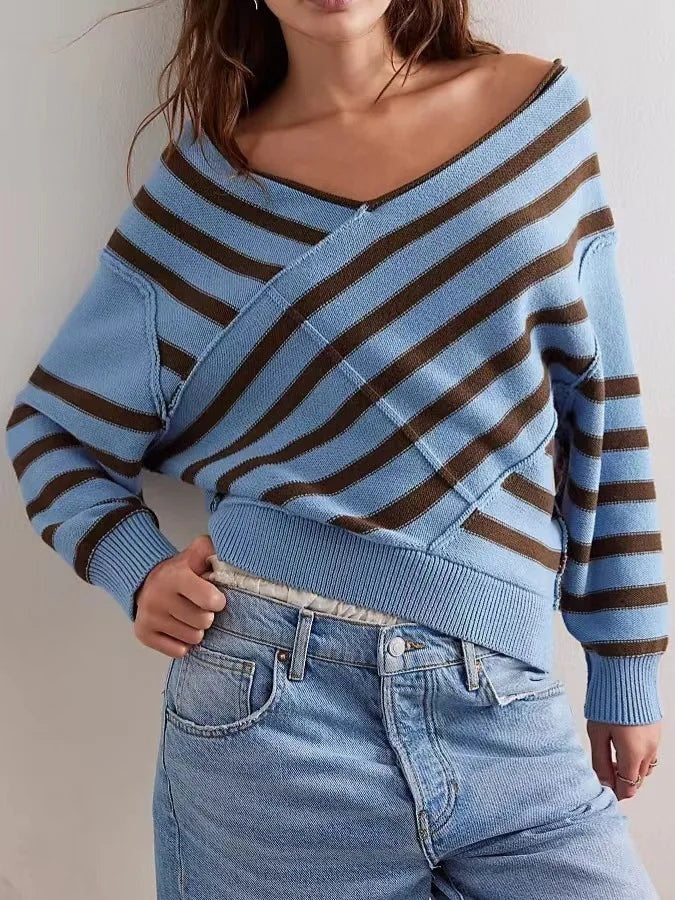 Stijlvolle dames off-shoulder trui – Elara