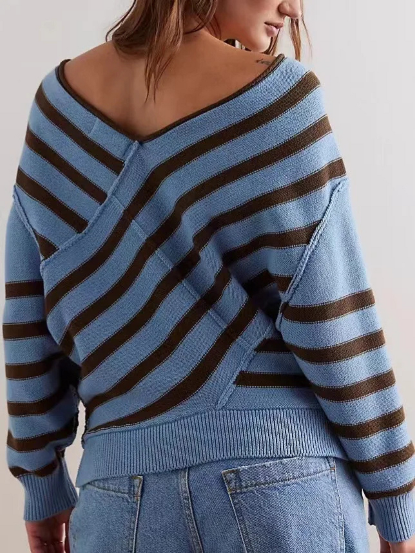 Stijlvolle dames off-shoulder trui – Elara