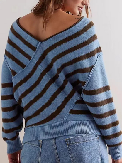 Stijlvolle dames off-shoulder trui – Elara