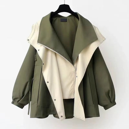 Stijlvolle dames windbreaker met overslag – Heiress