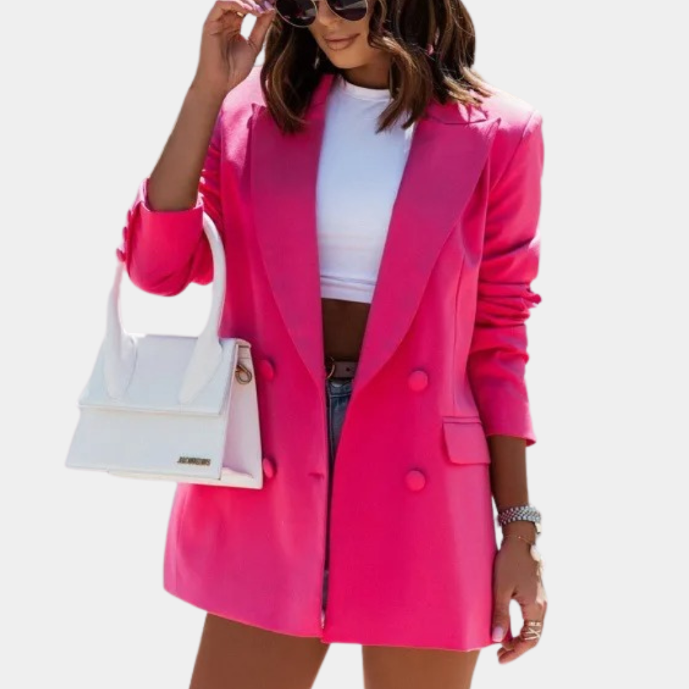 Stijlvolle lange dames blazer – Fleur