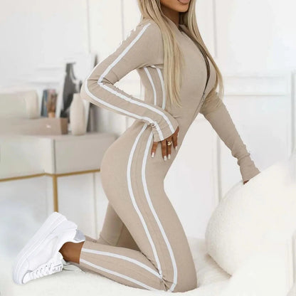 Strakke lounge jumpsuit – Camille