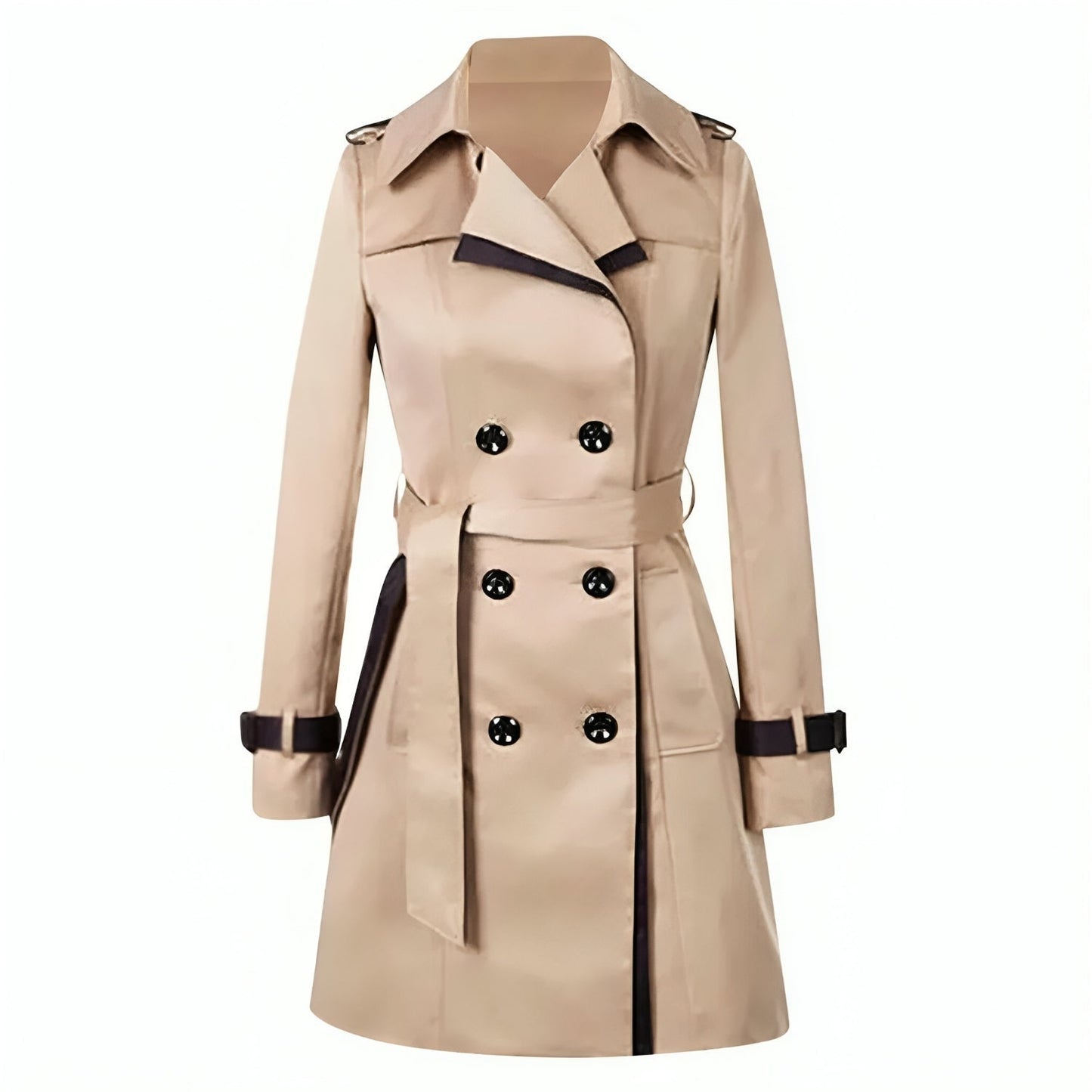 Tijdloze double-breasted trenchcoat